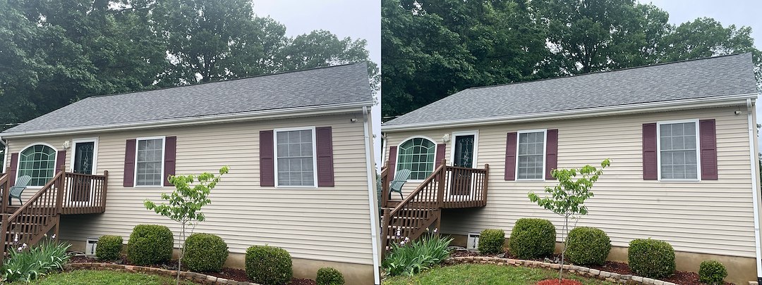 Garden City House & Shed Shine After Expert Wash in Roanoke, VA by Gunk B Gone Pro Wash